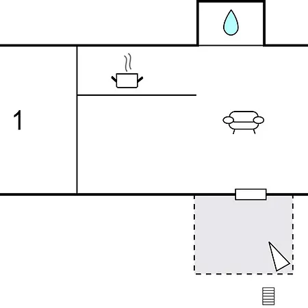 1 Bedroom Cozy In *