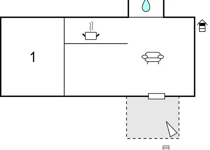 1 Bedroom Cozy In *